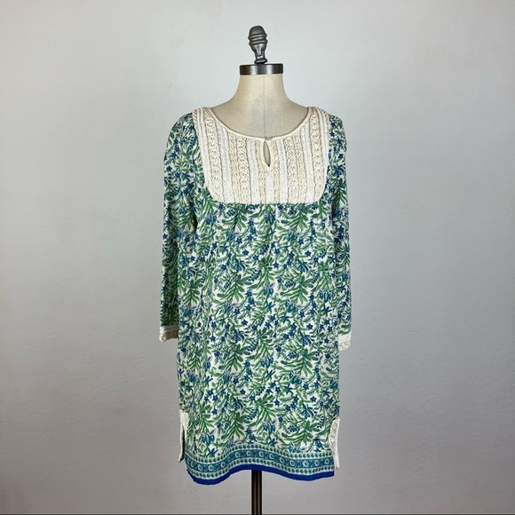 Calypso St. Barth Tops - Calypso St. Barth Beaded Floral Tunic